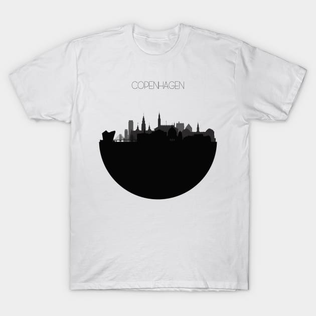 Copenhagen Skyline T-Shirt by inspirowl